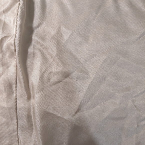 Eileen Fisher Cream Fuzzy Teddy Boucle Wool V-Neck Single Closure Blazer Jacket - Picture 13 of 15